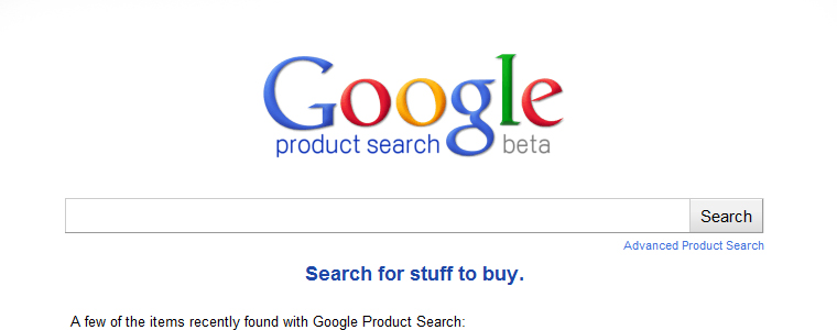 Google product search